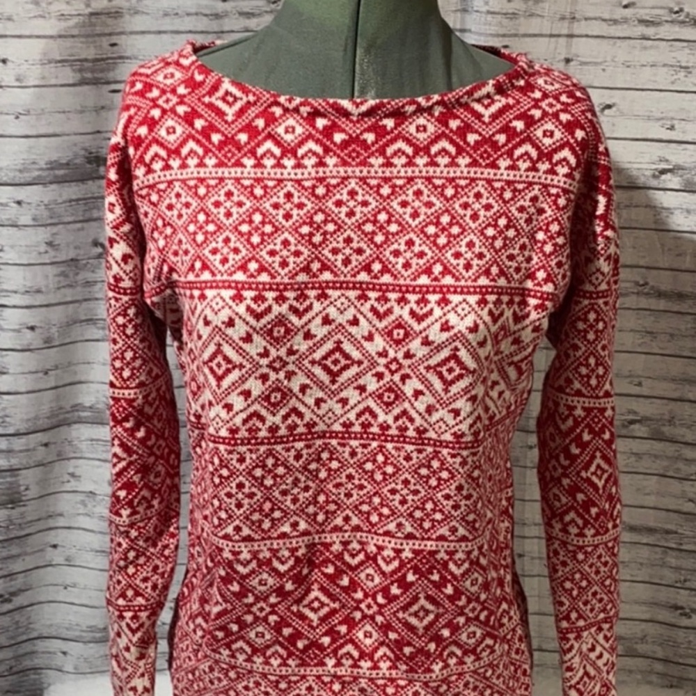 Red and white Christmas sweater Vineyard vines size small - Picture 6 of 6